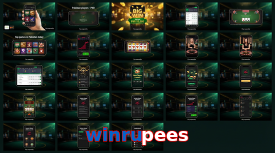 Main screen of Winrupees bet page for PK players